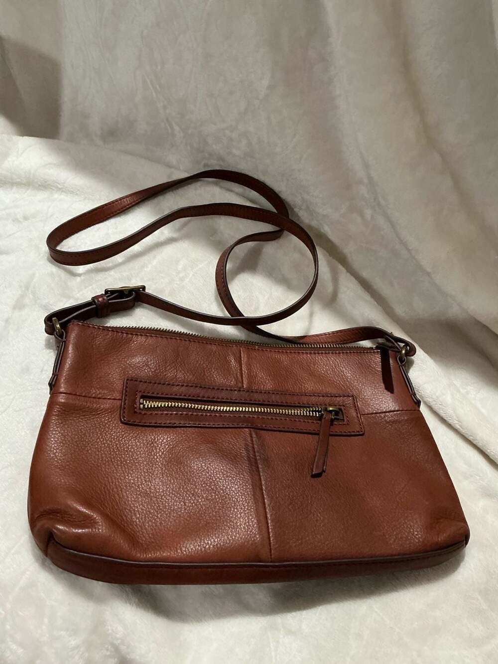 Margot Brown Leather Crossbody Bag Purse